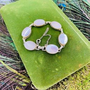 Vintage Whiting & Davis Mother of Pearl Bracelet.